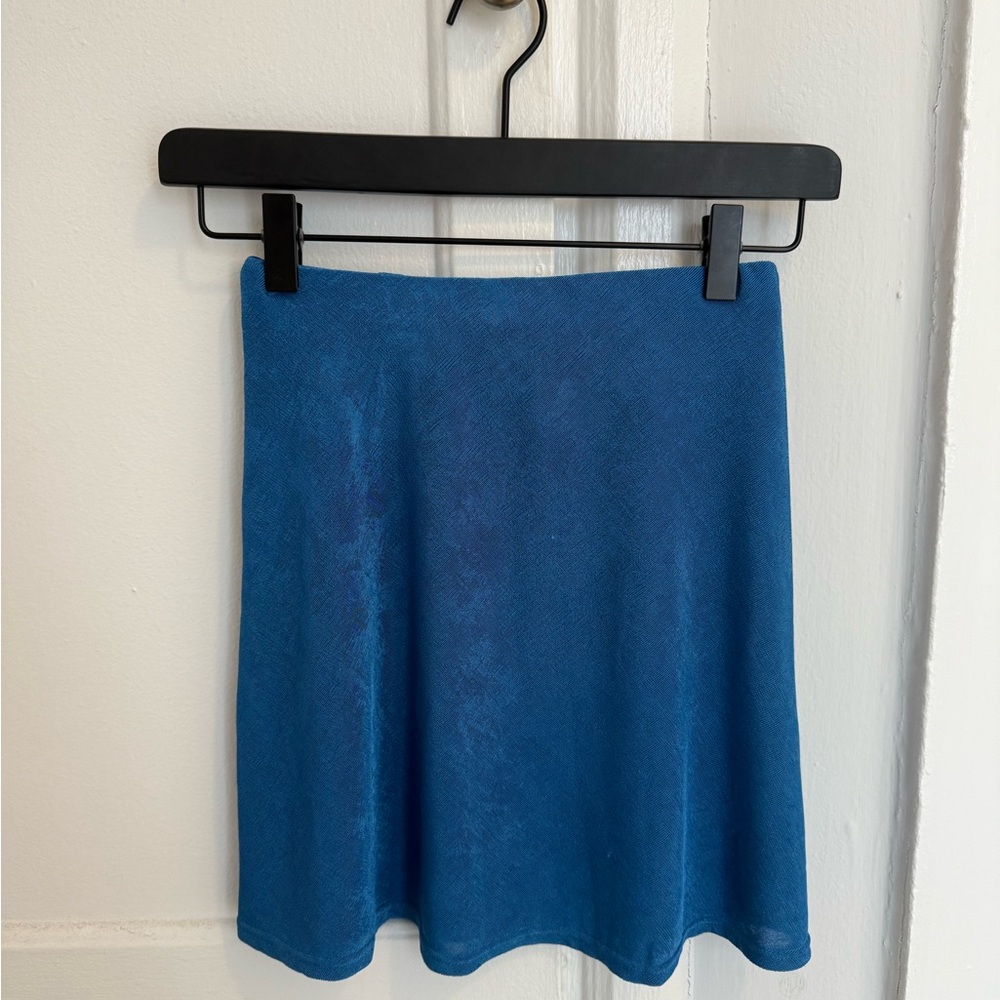With Jean Blue Skirt